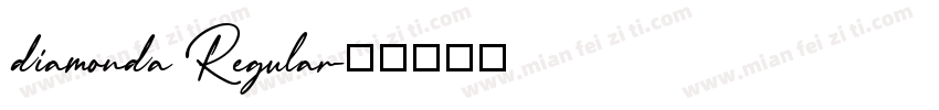 diamonda Regular字体转换